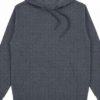 Heathered Dark Grey Pullover Hoodie with Marled Knit
